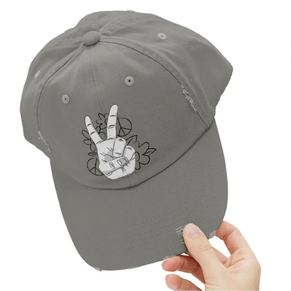 [Brand New] Peace & Victory Hat/Cap Baseball Style - Picture 7 of 7
